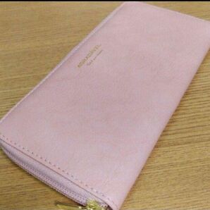 未使用 LONGWALLET PU LEATHER ファスナー 長財布 