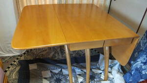 HEYWOOD-WAKEFIELD. length dining table M197G tabletop 2 sheets attaching partition wood wake field table Mid-century 40s 50s