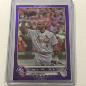 [Albert Pujols] Base Parallel Purple(USC50) [2022 Topps Chrome Update] (St. Louis Cardinals(STL))アルバート・プホルス