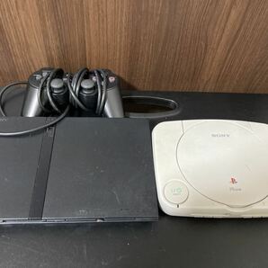 PS One本体（SCPH-100） PS1 PS2 本体（SCPH-70000） 美品 プレイステーション SONY まとめ売りの画像1