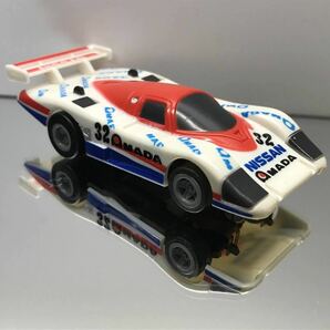 AFX超激レア中古HOスロットカーTOMYトミーTYCOマグナカーNISSANニッサン日産アマダAMADAマーチMARCH86GグループCカーGroup C IMSA-GTP R86Vの画像10