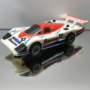 AFX超激レア中古HOスロットカーTOMYトミーTYCOマグナカーNISSANニッサン日産アマダAMADAマーチMARCH86GグループCカーGroup C IMSA-GTP R86V