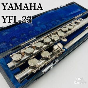 504 ヤマハYAMAHA フルート　YFL-23 Eメカ　ハードケース付き 管楽器