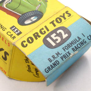 G4-105 ミニカーの空箱 コーギートイズ CORGI TOYS 152 B.R.M FORMULA I GRAND PRIX RACING CAR の画像5