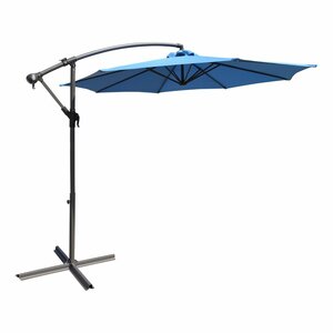  free shipping / hanging parasol garden parasol hanging lowering gardening folding sun shade sunshade shade width 300. height 240. blue / new goods 
