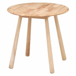 ダイニングテーブル ラウンドテーブル 丸 テーブル カントリー調 コーヒー オシャレ 天然木ラバーウッド 幅80cm 高さ72cm ナチュラル 新品