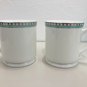 TIFFANY&Co. ティファニー マグカップ セット ブルーライン 長期保管品 美品 インテリア ペアカップの画像3