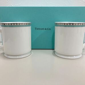 TIFFANY&Co. ティファニー マグカップ セット ブルーライン 長期保管品 美品 インテリア ペアカップの画像1