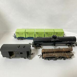  end u railroad model HO gauge cargo car taki3002koki10730waf35720chi1016 parts lack of equipped . junk 