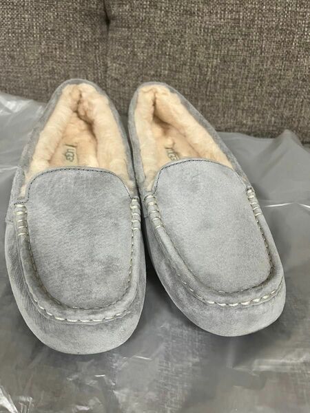 アグ UGG ANSLEY 1106878 モカシン シューズ アンスレー ボア （アイスグレー）