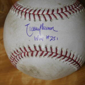 ランディ・ジョンソン 直筆サイン入りボール 実使用球 2005年5月27日 ヤンキースタジアム MLBホログラム付き スタイナー社証明書添付の画像2