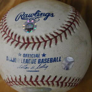 ランディ・ジョンソン 直筆サイン入りボール 実使用球 2005年5月27日 ヤンキースタジアム MLBホログラム付き スタイナー社証明書添付の画像4