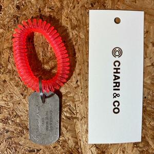 CHARI&CO DOG TAG KEY HOLDER レッド ドックタッグ キーホルダー