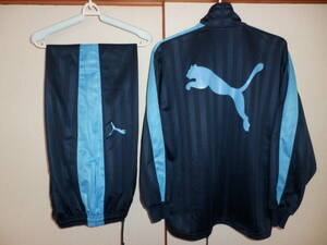 PUMA ( Puma ) jersey top and bottom set S-M/M size navy / sax blue 