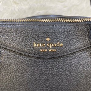 １円～ A-3 80 kate spade ケイトスペード 2WAY ハンドバッグ ショルダーバッグ ブラック レザー ボストン型の画像7