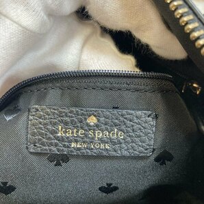 １円～ A-3 80 kate spade ケイトスペード 2WAY ハンドバッグ ショルダーバッグ ブラック レザー ボストン型の画像9