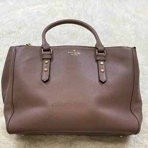 1円～　A-3　80　kate spade ケイトスペード　トートバッグ　2WAY　ショルダーバッグ　ピンクベージュ　トラベル