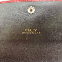 １円～　A-4　60　BALLY　バリー 長財布 ロングウォレット　ピンク　ロゴ　フラップ　カード収納×16　フリーポケット×3　コインケース×1_画像8