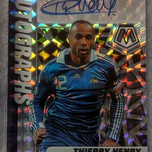 ティエリ・アンリ 直筆サインカード auto Autograph panini mosaic Arsenal フランス代表 Barcelona パニーニ Thierry Henry アンリ サインの画像1