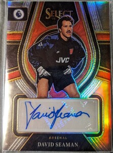 1円スタート アーセナル デビット・シーマン 直筆サインカード auto Autograph panini select seaman Arsenal シーマン