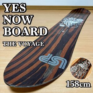 YES NOW BOARD THE VOYAGE 158cm スノーボード ボード板 布施忠シグネチャーモデル イエスナウボード