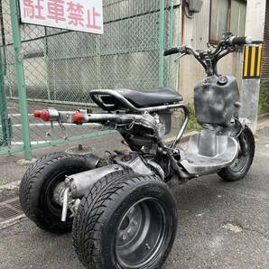 ホンダ ジャイロキャノピー TA02 870㎞ エンジン実働 カスタム 50㏄ 書類あり 大阪より 売り切り ミニカー登録可能 の画像6