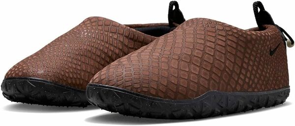 送料無料 30cm●ナイキ NIKE ナイキ ACG エア モック クロコ カカオ ワオ ブラック FV4571-200 AIR MOC 茶 スニーカー スリッポン