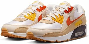 送料無料 27cm●NIKE ナイキ エアマックス 90 エア プレッシャー AIR MAX 90 FB4315-100 白 オレンジ スニーカー 