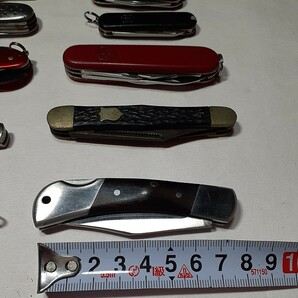 VICTORINOX ビクトリノックス マルチツール ナイフ 万能ナイフ アウトドア キャンプ その他含めまとめて12点 中古品 メンテナンス必要の画像3