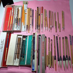  paper tool calligraphy writing brush wool writing brush peace writing brush China writing brush thousand gold lake writing brush ... writing brush coloring writing brush on sea industrial arts on sea writing brush unused together 40ps.@ and more present condition delivery 