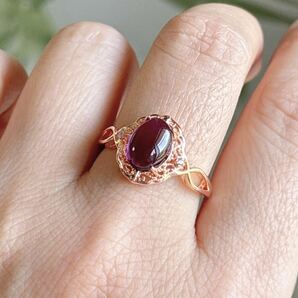 天然石 逸品アメジスト（紫水晶）のリング(指輪)（A3593）の画像3