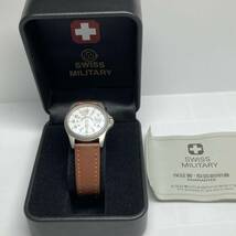 【1円スタート　美品　レア】　スイスミリタリー　SWISS MILITARY クオーツ腕時計　稼働中　新品ベルト　箱付き_画像10