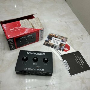 ΩMΩM-AUDIO SOLO オーディオインターフェイス Ｍ－ＴＲＡＣＫ 動作未確認 現状品 ΩP240414