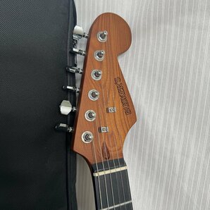 *OG* 【美品】BUSKER’S バスカーズ エレキギター BST-Standard ホワイト セミハードケース付き 音出し確認済 弦楽器 6弦 *M-240445の画像4