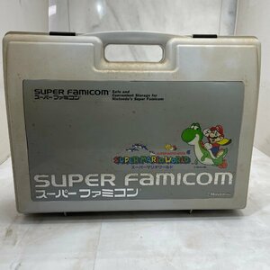 ♭M♭ Nintendo 任天堂 スーパーファミコン 中古品 ジャンク品 通電確認済み 収納ケース 本体 スーパーマリオワールド ♭J-240432