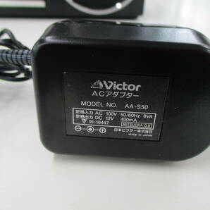 (Y)ジャンク品：Victor ステレオラジオカセットレコーダー RC-W70 ＋ 専用ACアダプターAA-S50の画像4