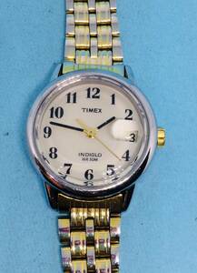 (F01)USA(*'▽')タイメックス・TIMEX・ディト（電池交換済み）シルバー・レディス腕時計USED（送料全国一律185円）素敵な時計です。