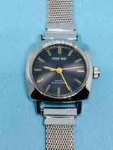 (F04)ブラックフェイズ(*'▽')シチズン・フリーウェイ（電池交換済み）シルバーレディス腕時計USED（送料全国一律185円）素敵な時計です。_画像10