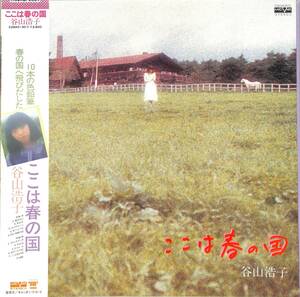 A00588361/LP/谷山浩子「ここは春の国 (1980年・C28A-0130・山川恵津子・クニ河内編曲)」