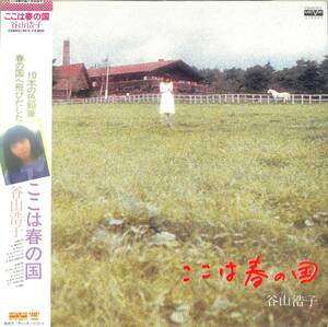 A00554752/LP/谷山浩子「ここは春の国 (1980年・C28A-0130・山川恵津子・クニ河内編曲)」