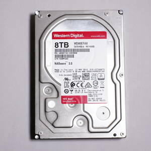 【使用時間4947時間】Western Digital HDD 8TB WD Red NAS RAID 3.5インチ 内蔵HDD WD80EFAX