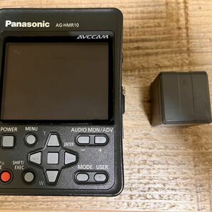 Panasonic メモリーカードポータブルレコーダー AG-HMR10A バッテリー1個付き【液晶右上に黒いシミ有り】の画像1