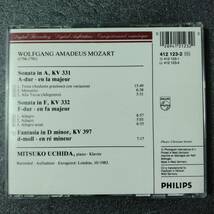 ◎◎ クラシック「MITSUKO UCHIDA Mozart: 2 Sonatas KV 331 & 332; Fantasia KV 397」 同梱可 CD アルバム_画像2