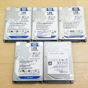 内蔵型HDD 1TB×5【中古・CrystalDiskInfo正常確認済み】【メーカー混在】(B348)