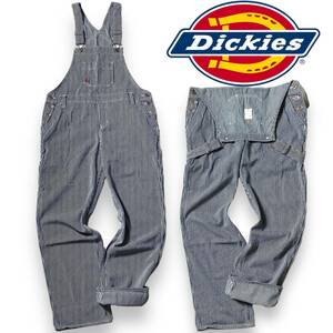 【S】新品 定価1.5万 ディッキーズ ヒッコリー オーバーオール Dickies USAモデル サロペット オールインワン FB206RHS S レディース◆R292