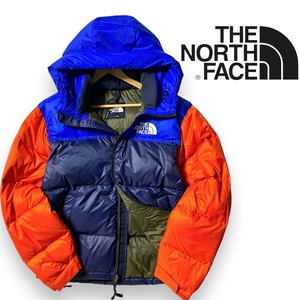 【L】新品 ノースフェイス 撥水 ヌプシ ダウンジャケット THE NORTH FACE NUPTSE HYBRID DOWN HOODIE アウトドアウェア L メンズ◆R367