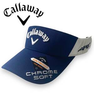 【F】新品 キャロウェイ 吸汗速乾 バイザー Callaway UPF50+ 機能スベリ ツアー UVバイザー ゴルフグッズ C22990109 春夏 帽子 GOLF ◆R418