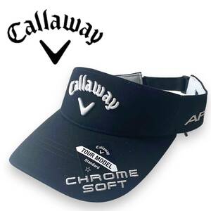 【F】新品 キャロウェイ サンバイザー Callaway 機能スベリ 吸汗速乾 ツイル バイザー ツアー ゴルフグッズ C22990108 春夏 帽子◆R420