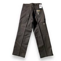 【34×30】新品 ディッキーズ ダブルニー ワークパンツ Dickies ルーズフィット W34×30 ダークブラウン 85283DB　アメカジ チノパン◆R460_画像4