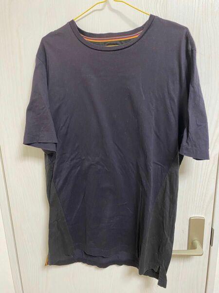 Paul Smith Tシャツ 濃いネイビー×ブラック　サイズＬ